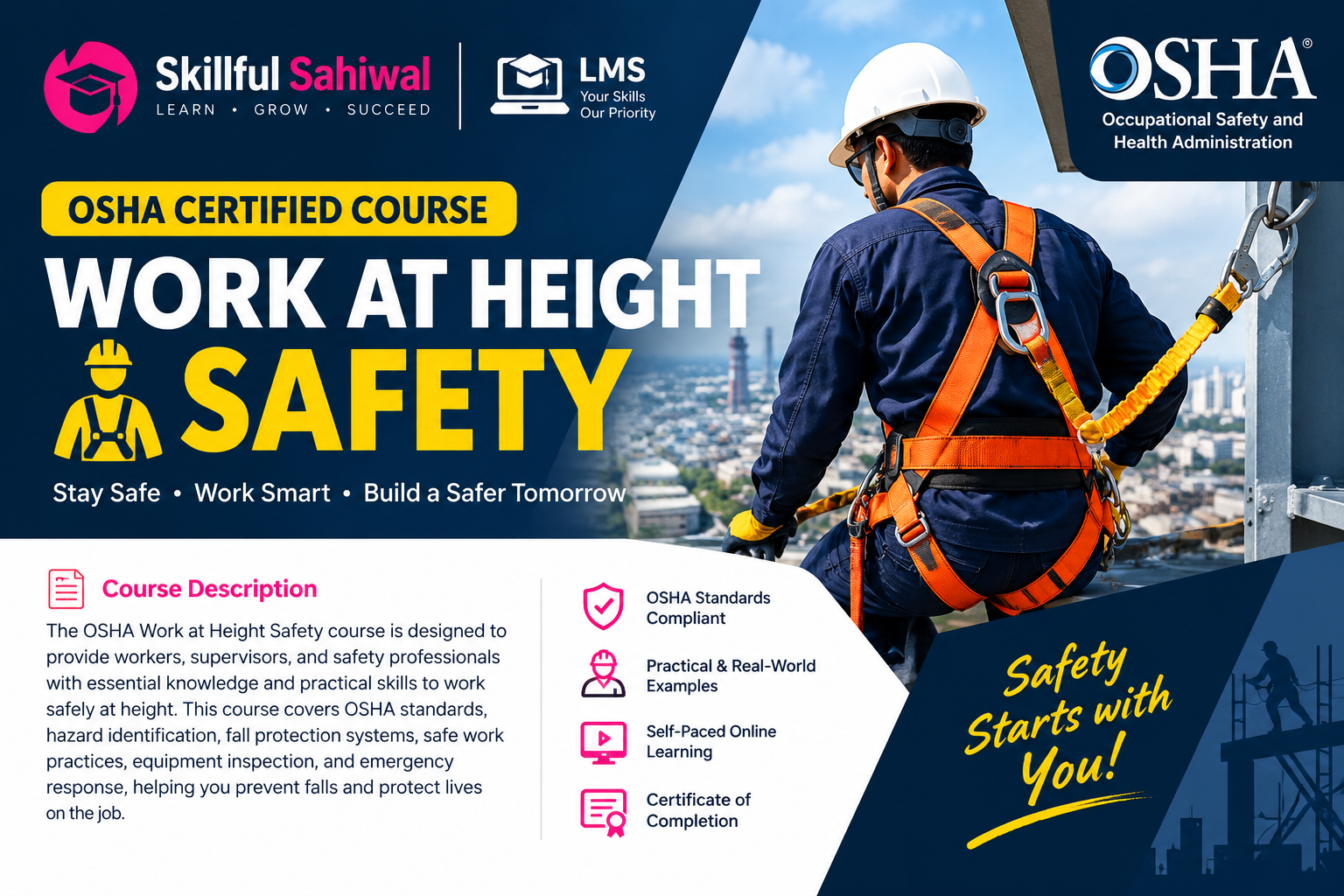 Work at Height Safety – OSHA-Based Safety Training